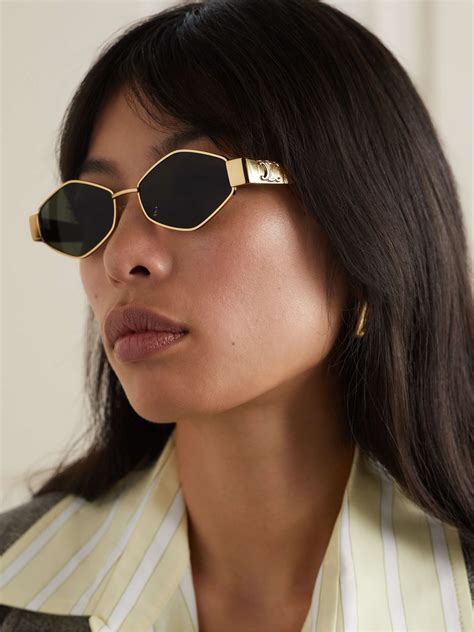 celine triomphe sunglasses dupe|celine sunglasses triomphe gold.